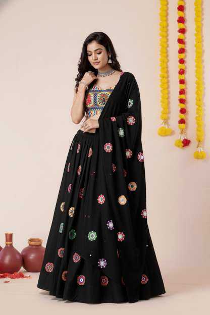 Heavy Rayon Embroidered Lehenga