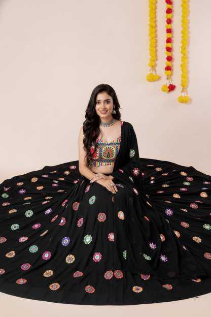 Heavy Rayon Embroidered Lehenga