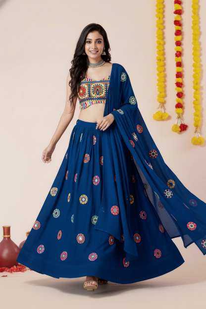 Heavy Rayon Embroidered Lehenga