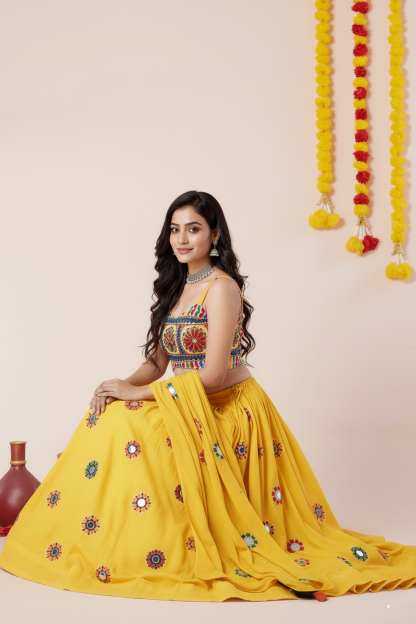 Heavy Rayon Embroidered Lehenga