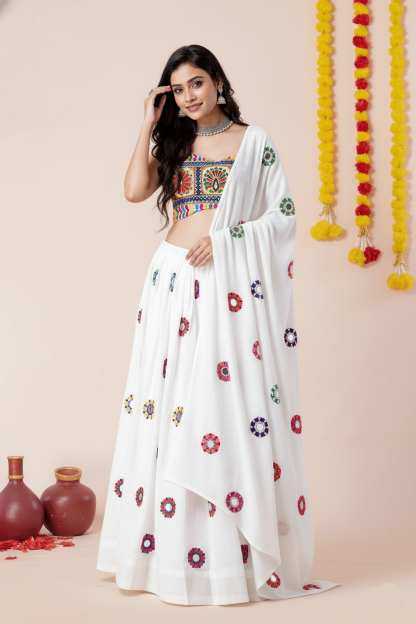 Heavy Rayon Embroidered Lehenga