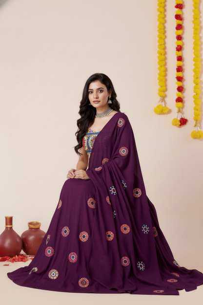 Heavy Rayon Embroidered Lehenga