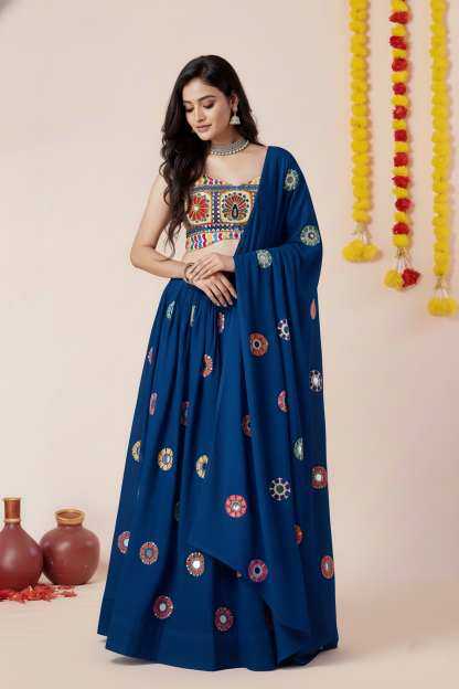 Heavy Rayon Embroidered Lehenga
