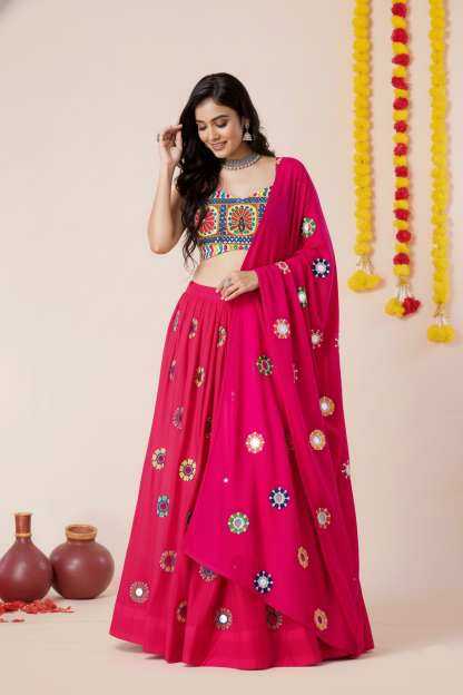 Heavy Rayon Embroidered Lehenga