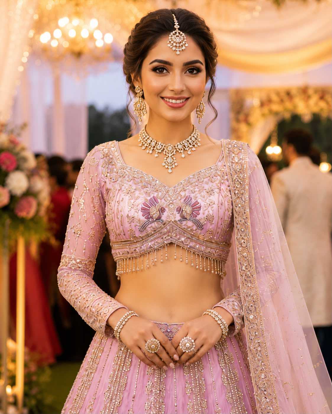 Net Bridal Lehenga
