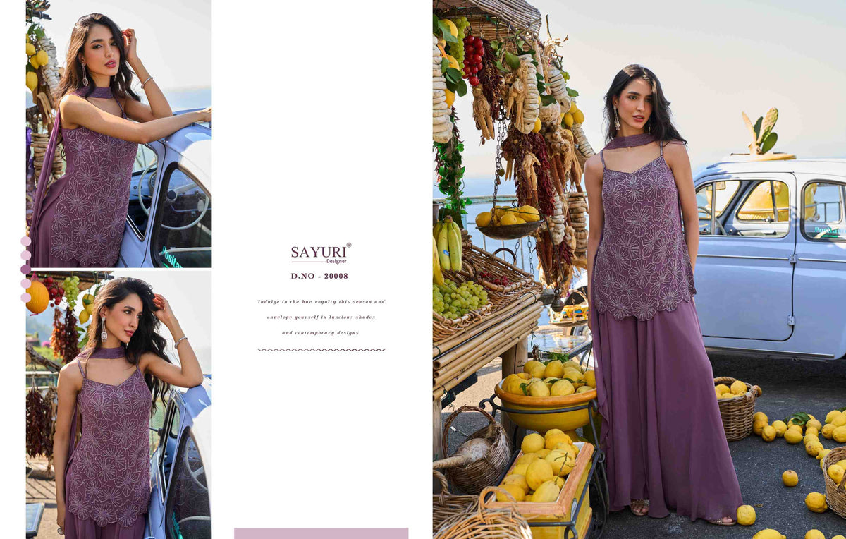 Georgette Sharara Salwar Suit