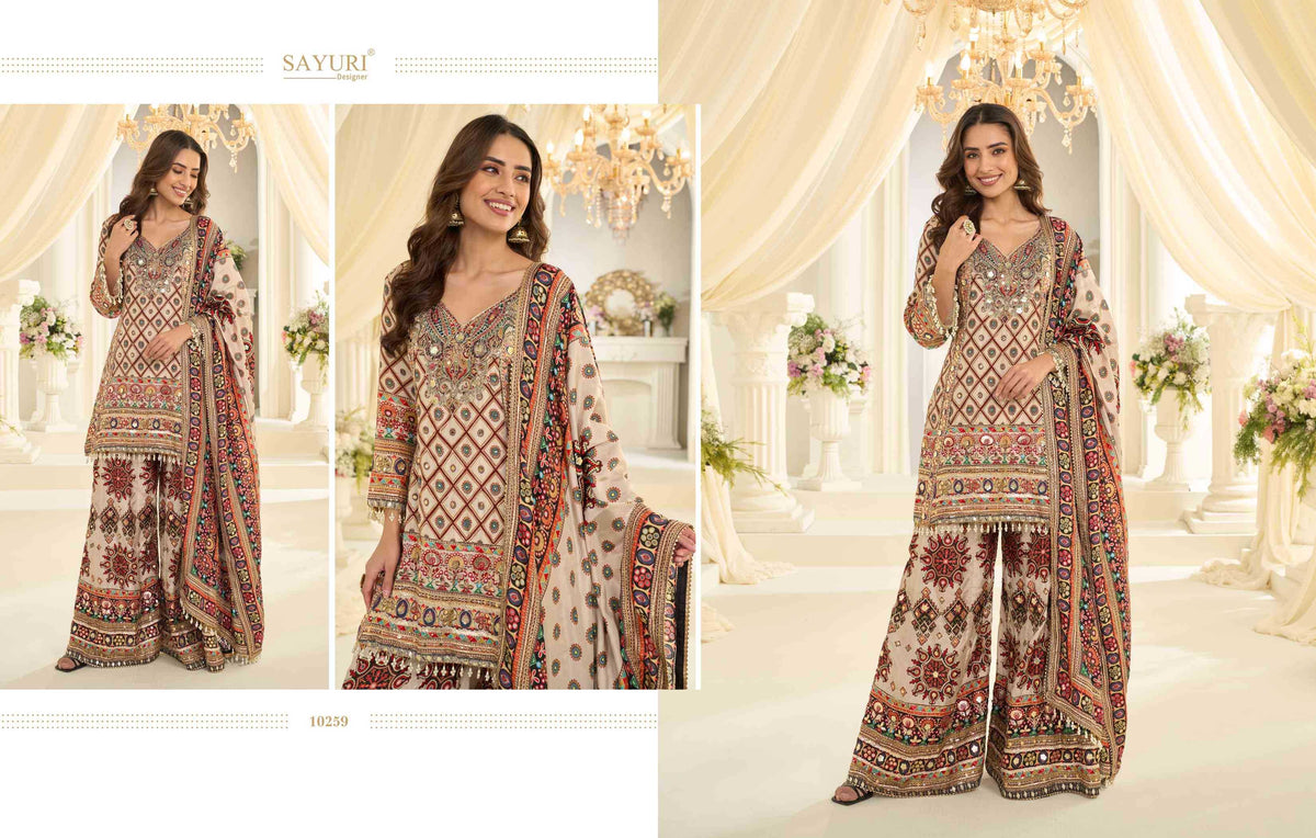 Sayuri Fatima Crepe Silk Palazzo Suit
