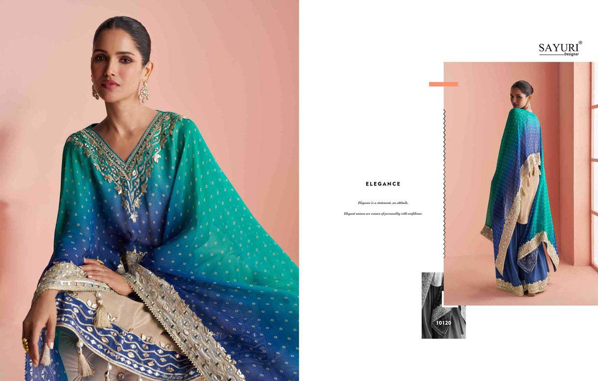 Sayuri Kaveri Premium Silk Sharara Salwar Suit