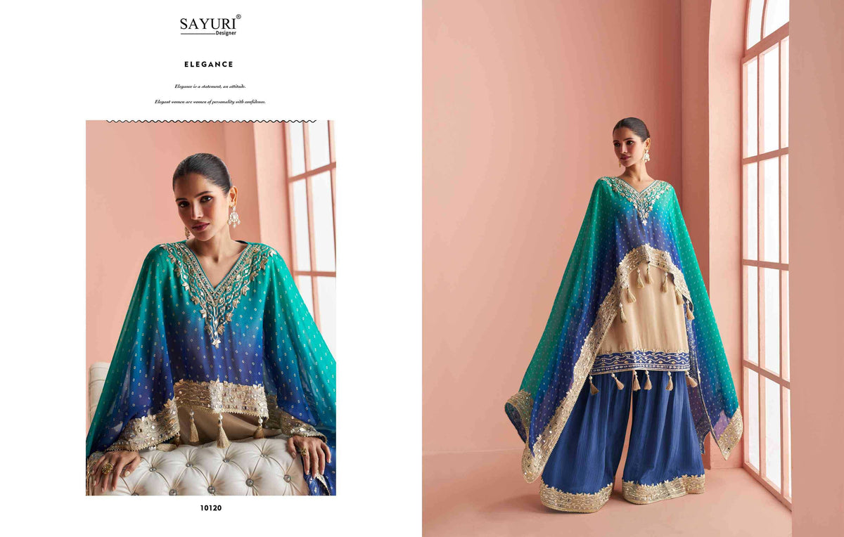 Sayuri Kaveri Premium Silk Sharara Salwar Suit