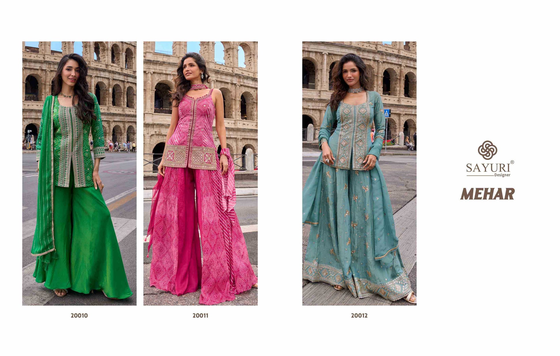 Shimmer Silk Embroidery Suit