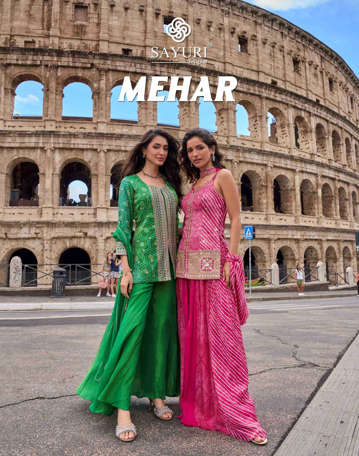 Shimmer Silk Embroidery Suit
