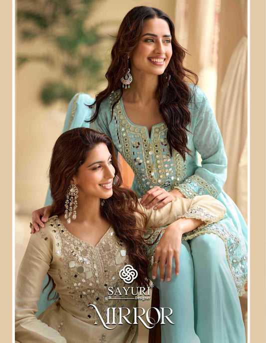 Sayuri Mirror Premium Silk Embroidery Suit
