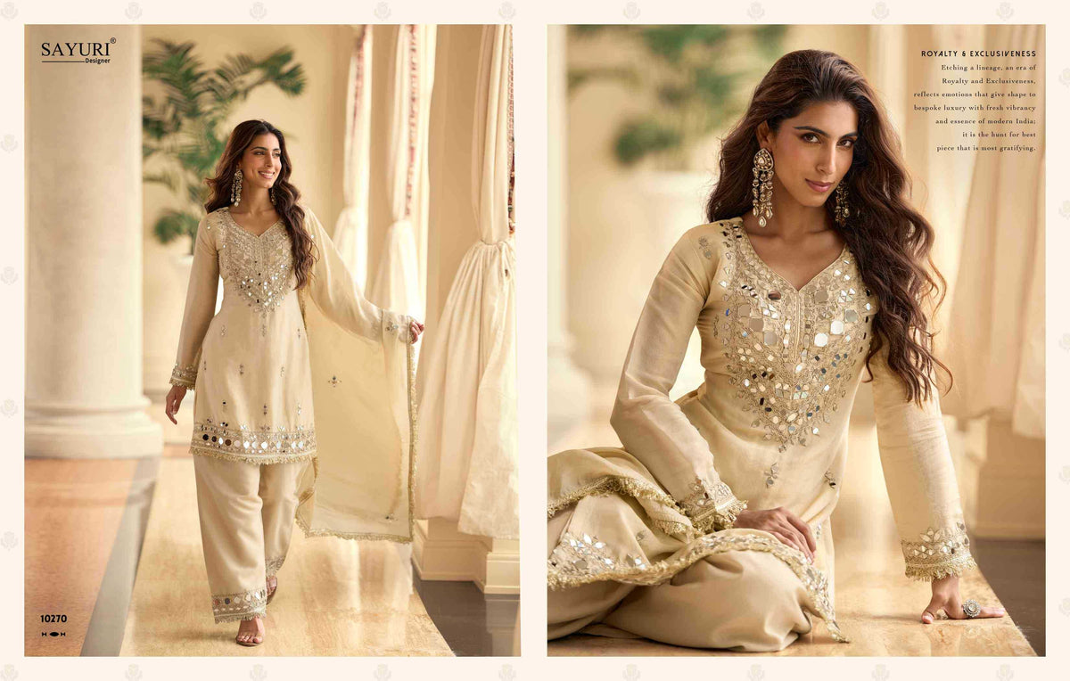 Sayuri Mirror Premium Silk Embroidery Suit