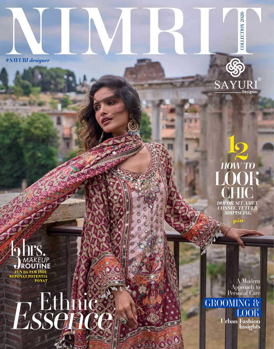 Sayuri Nimrit Crepe Silk Printed Suit