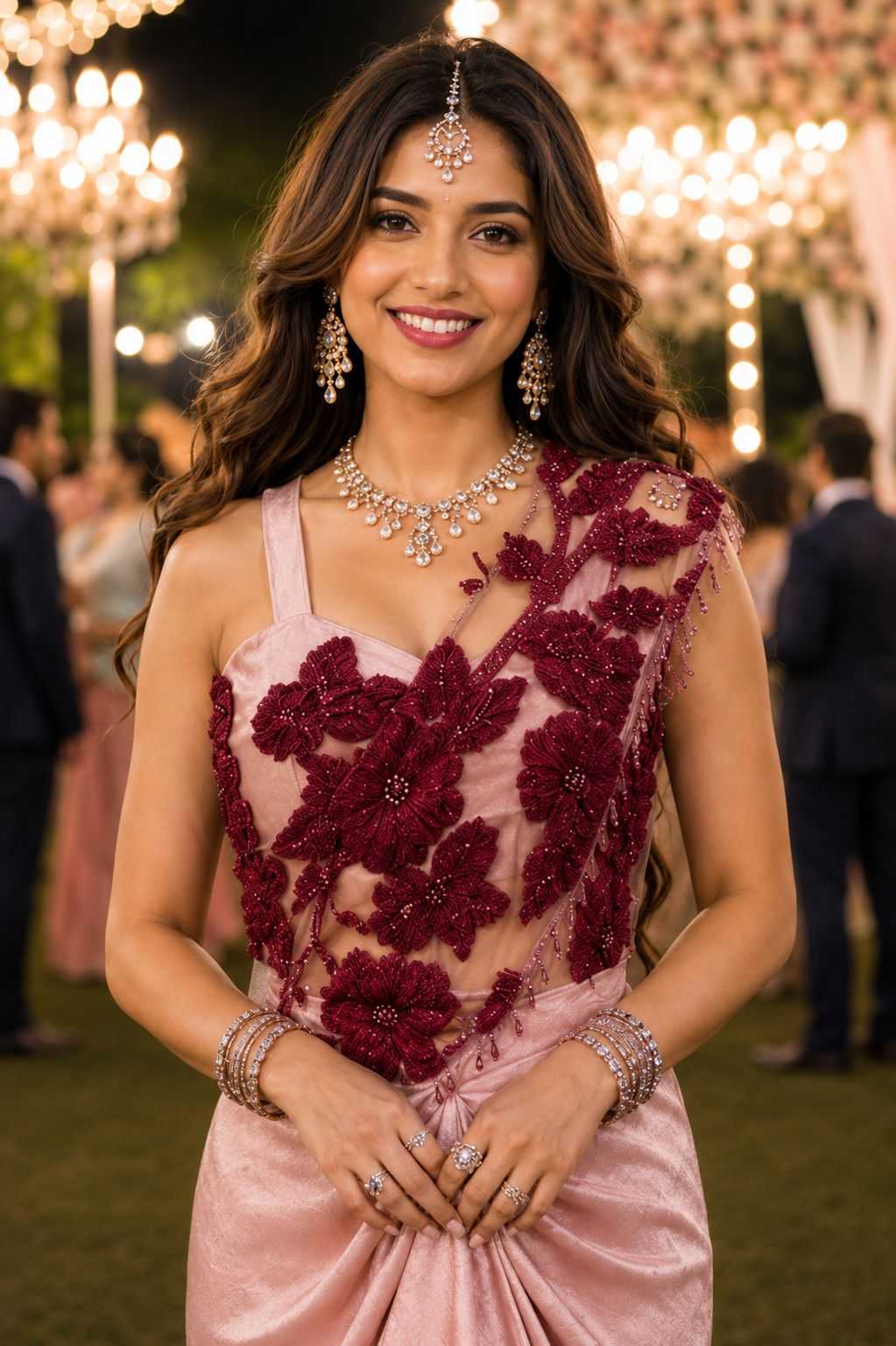 Satin Ready To Wear Saree
