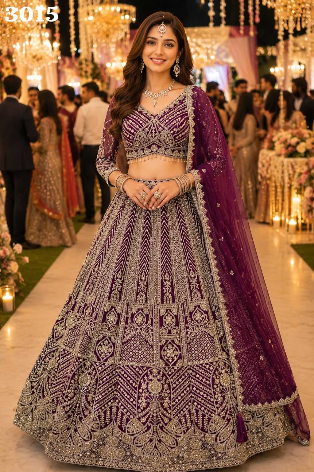Net Bridal Lehenga