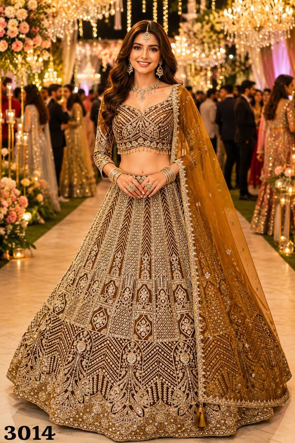Net Bridal Lehenga