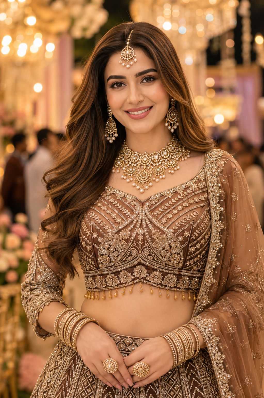 Net Bridal Lehenga