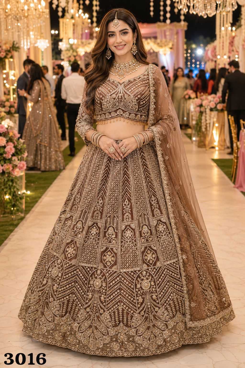 Net Bridal Lehenga