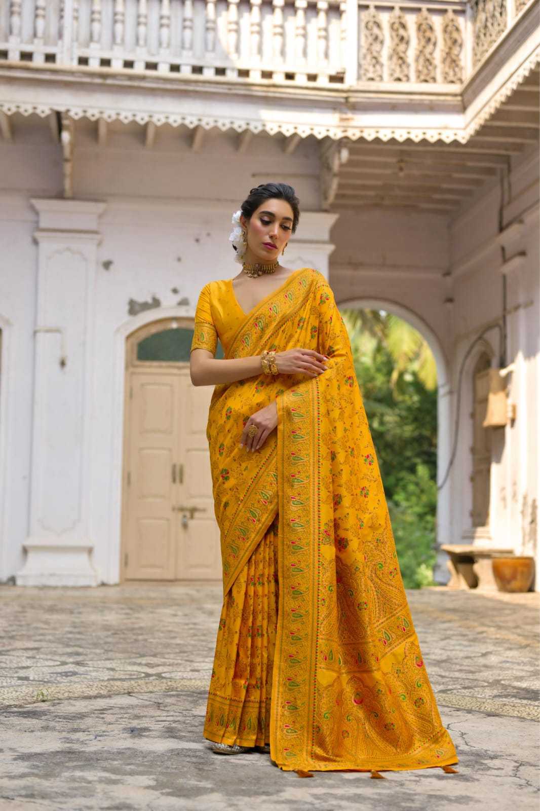 Pashmina Heavy Silk Saree