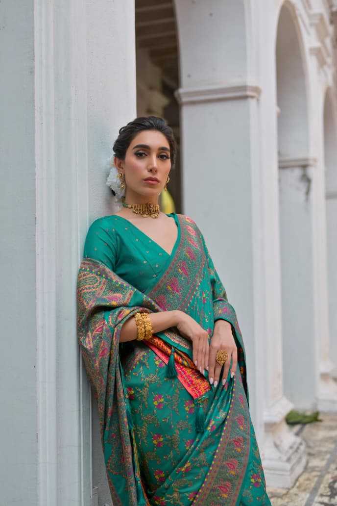 Pashmina Heavy Silk Saree