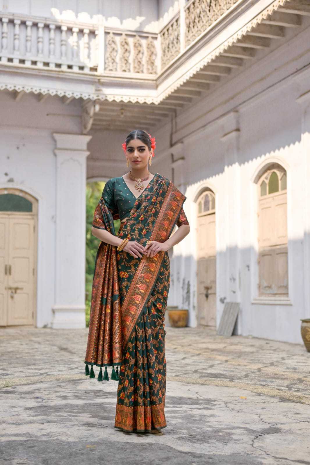 Pashmina Heavy Silk Saree