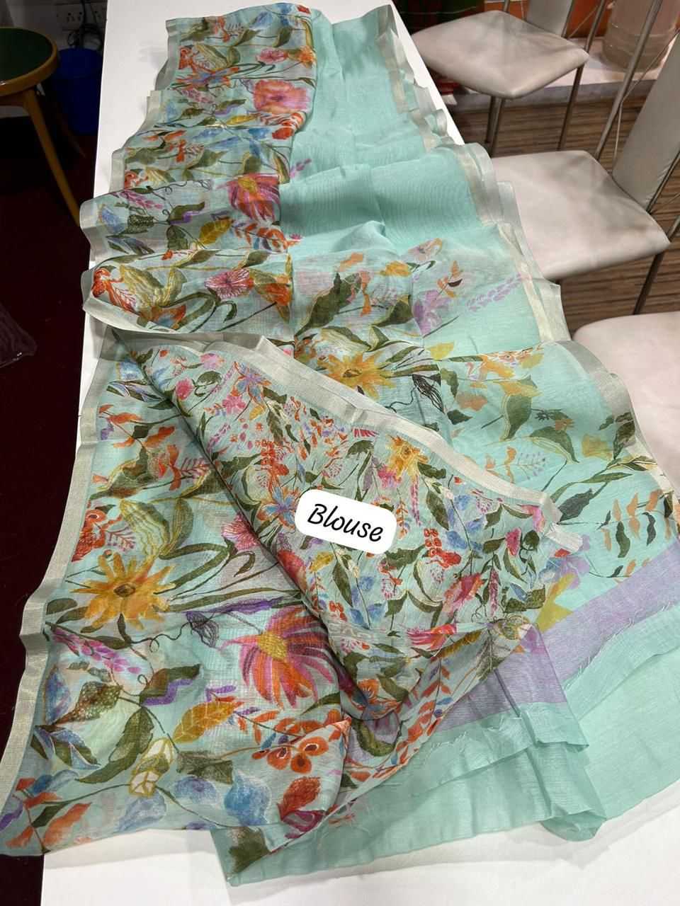 Aaradhya Linen Designer Saree