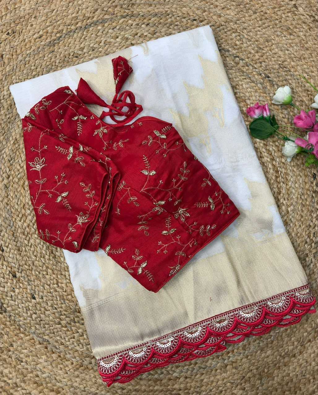 Advika Khadi Designer Silk Saree