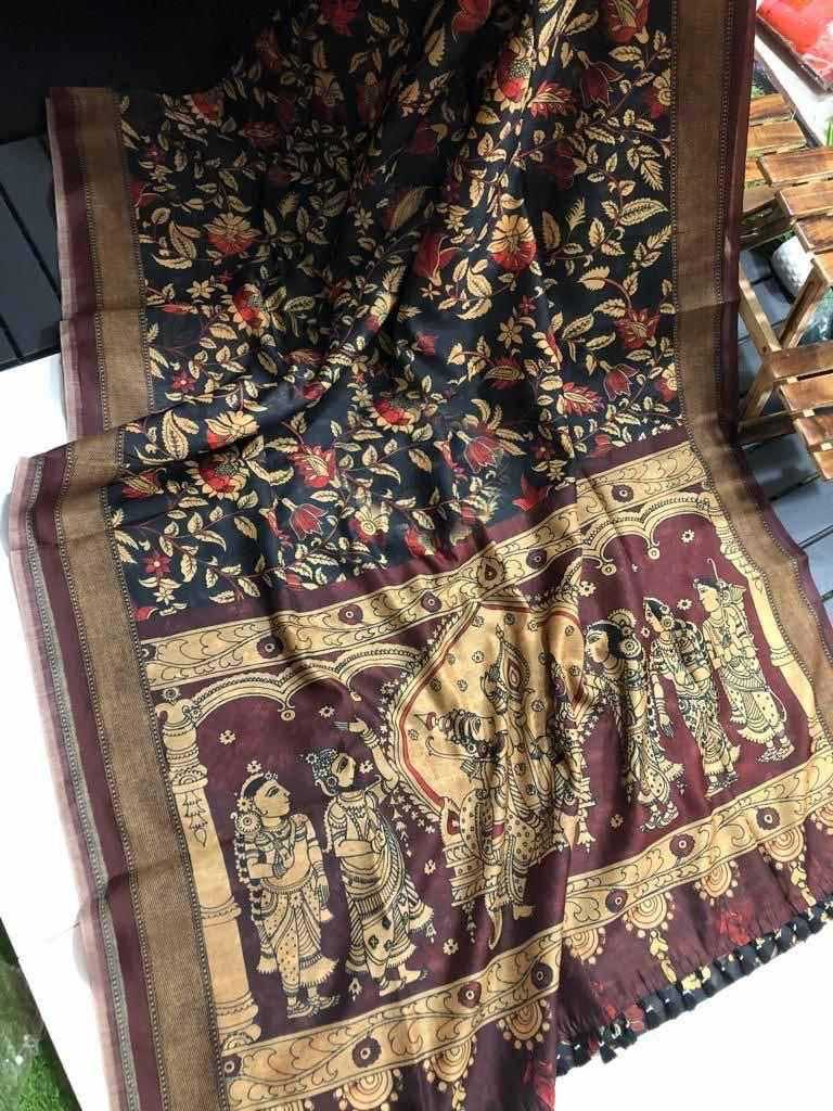 Advika Linen Printed Saree