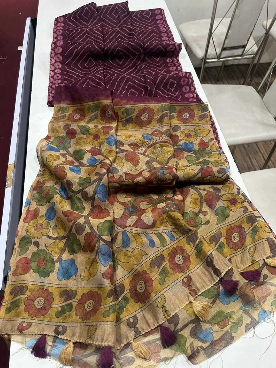 Akshara Linen Printed Saree