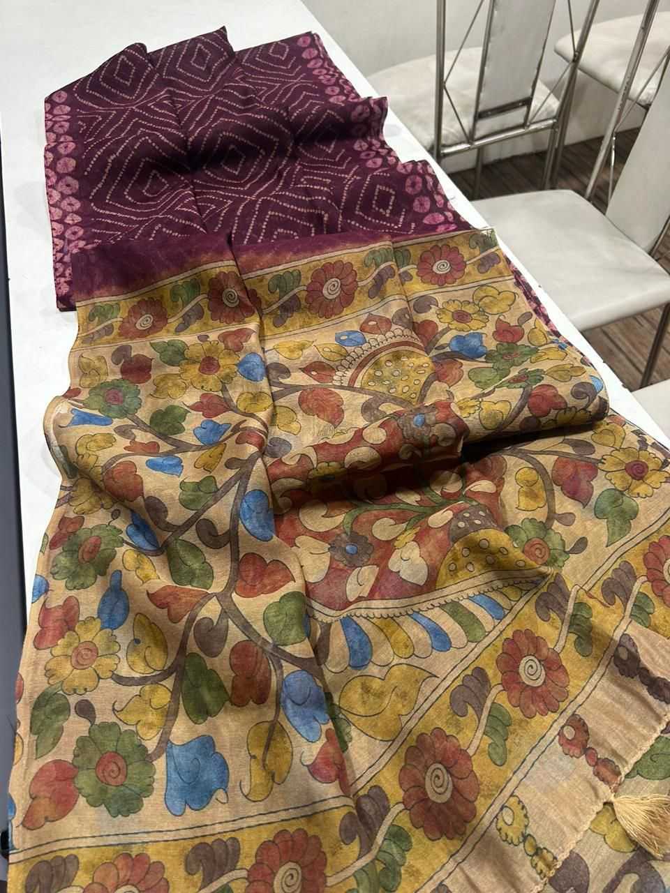 Akshara Linen Printed Saree