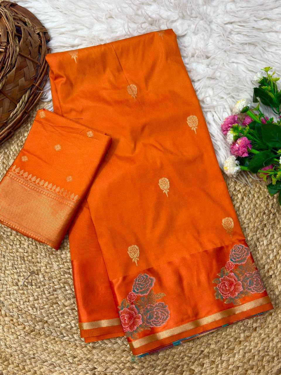 Amaira Dola Silk Saree in Red
