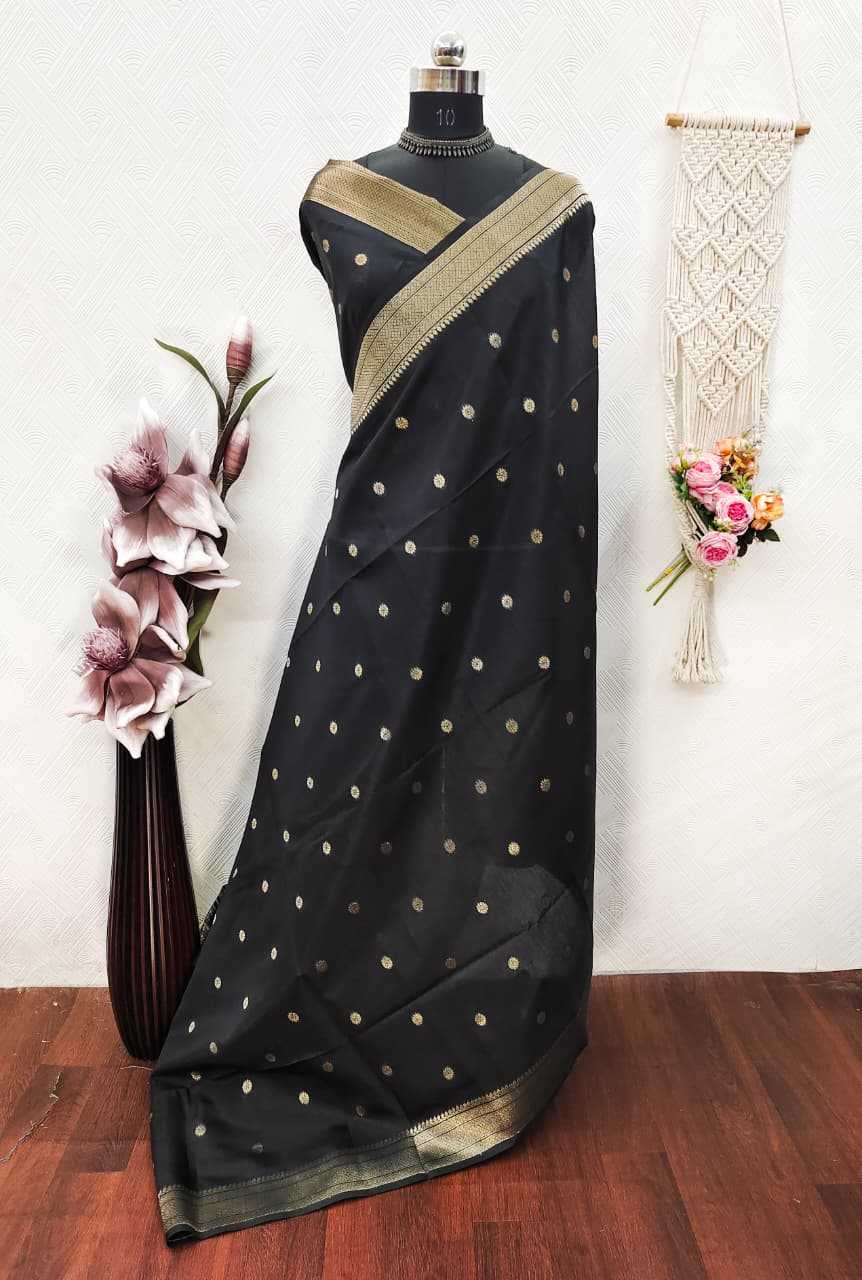 Amaira Soft Silk Saree in Black