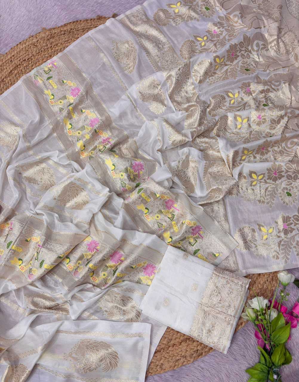 Amoli Russian Silk Soft Saree