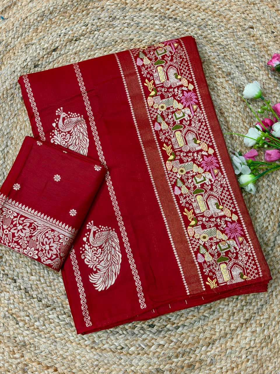 Amoli Russian Silk Soft Saree