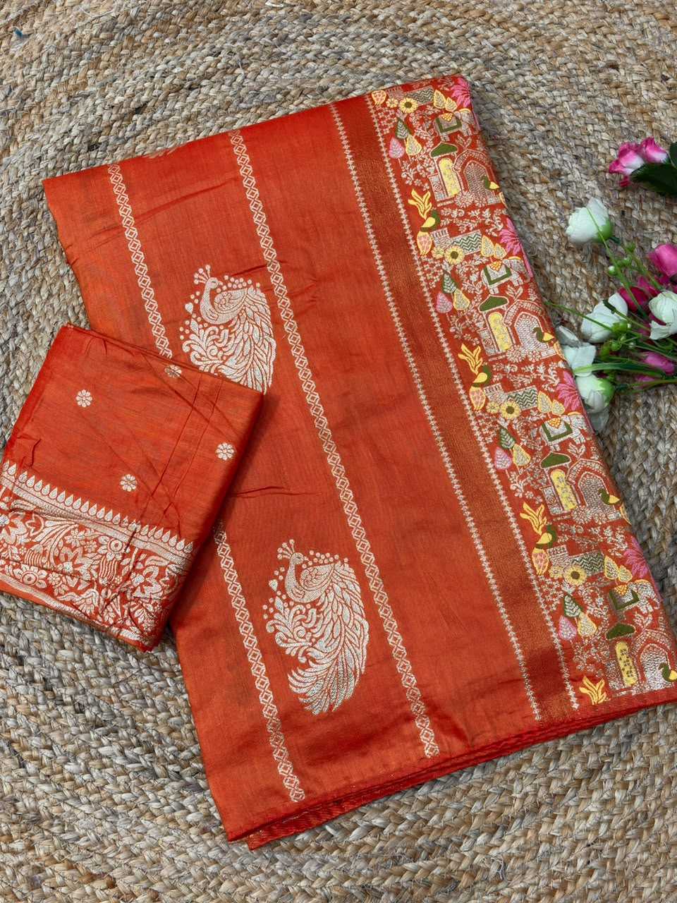 Amoli Russian Silk Soft Saree