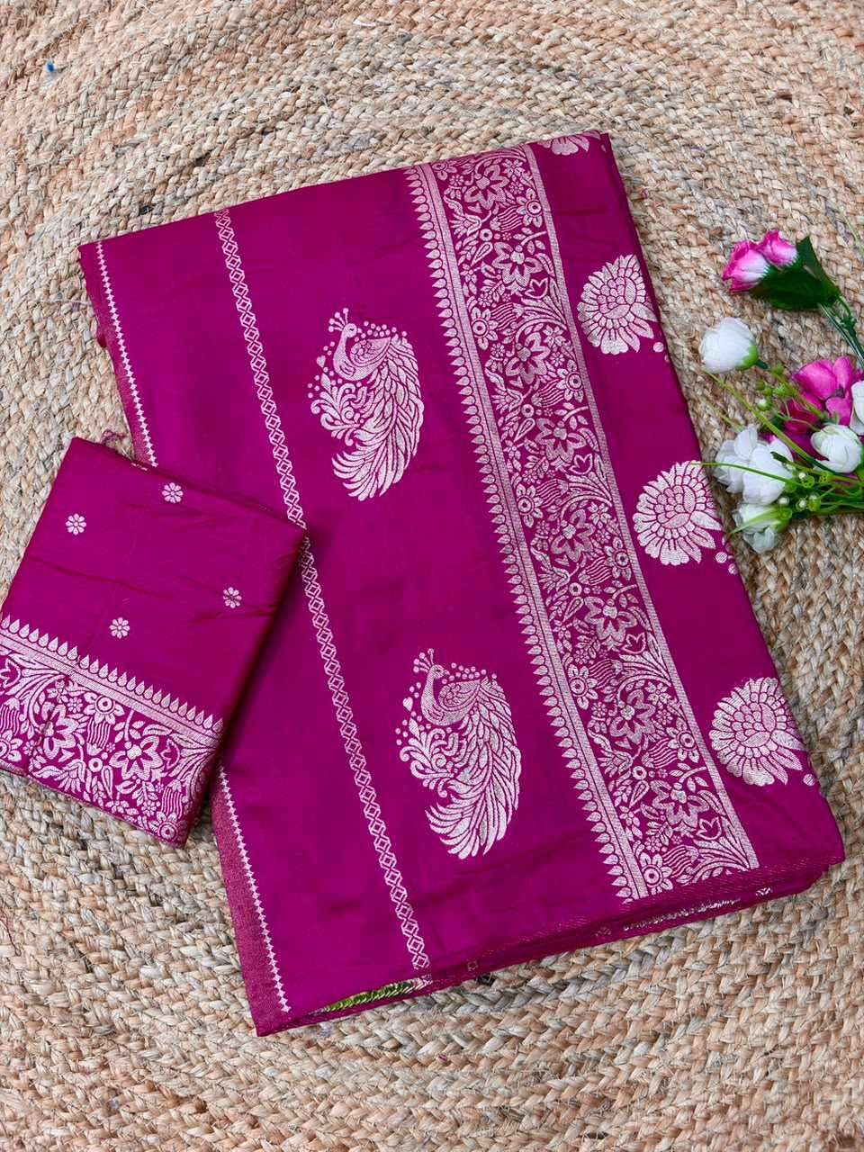 Amoli Russian Silk Soft Saree