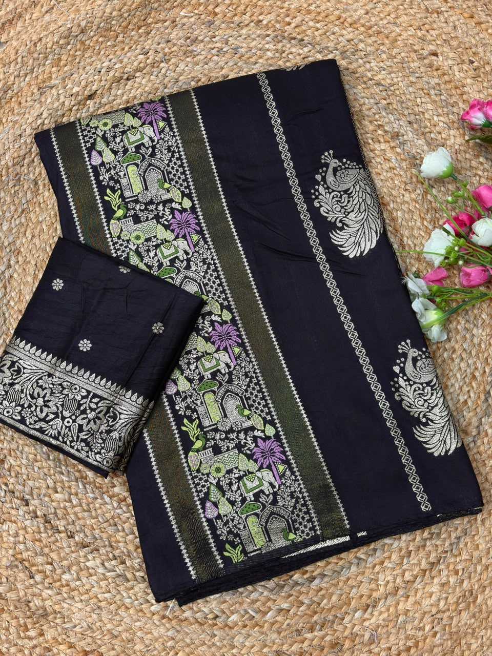 Amoli Russian Silk Soft Saree
