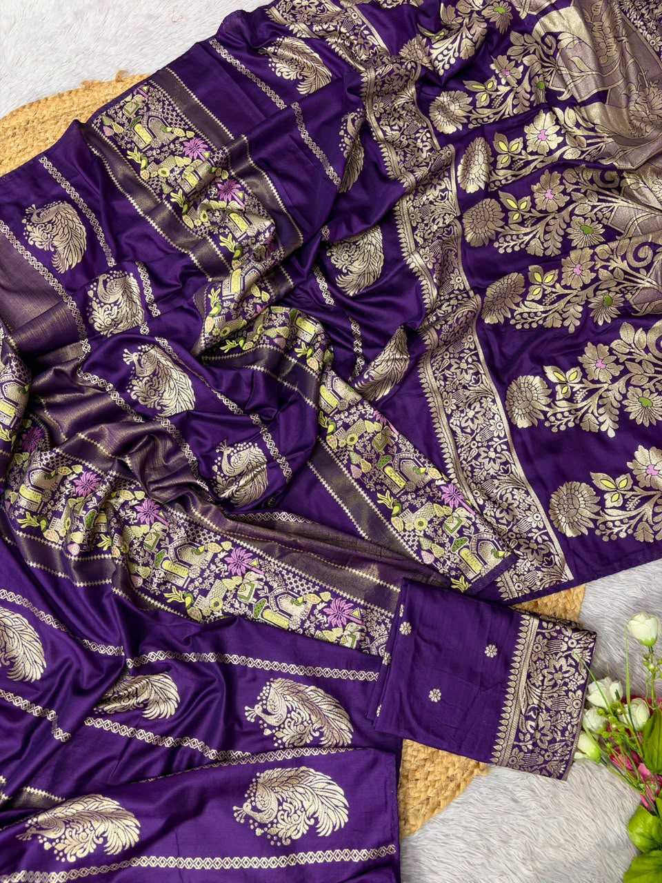 Amoli Russian Silk Soft Saree