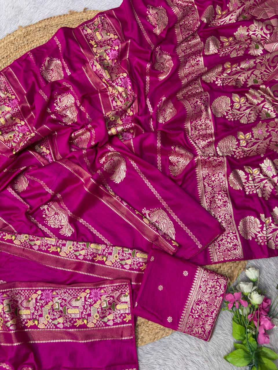 Amoli Russian Silk Soft Saree