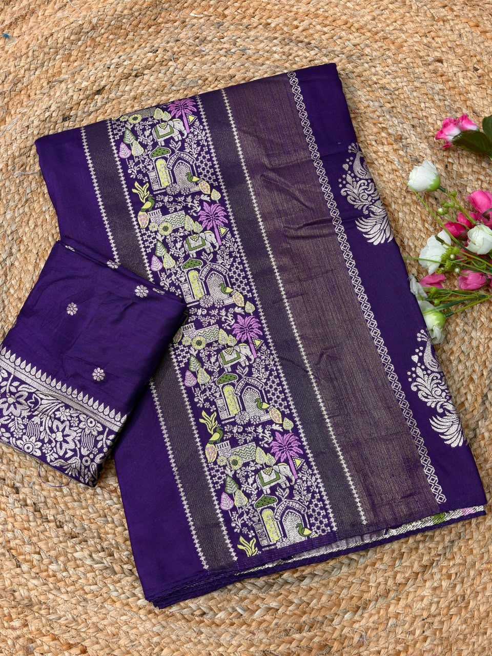 Amoli Russian Silk Soft Saree