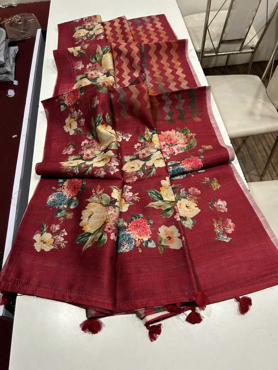 Amoli Tussar Silk Designer Saree
