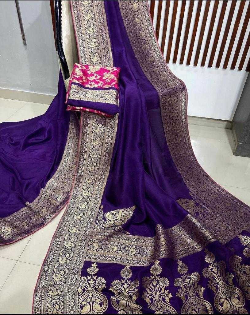 Amrita Banarasi Soft Silk Saree in Black