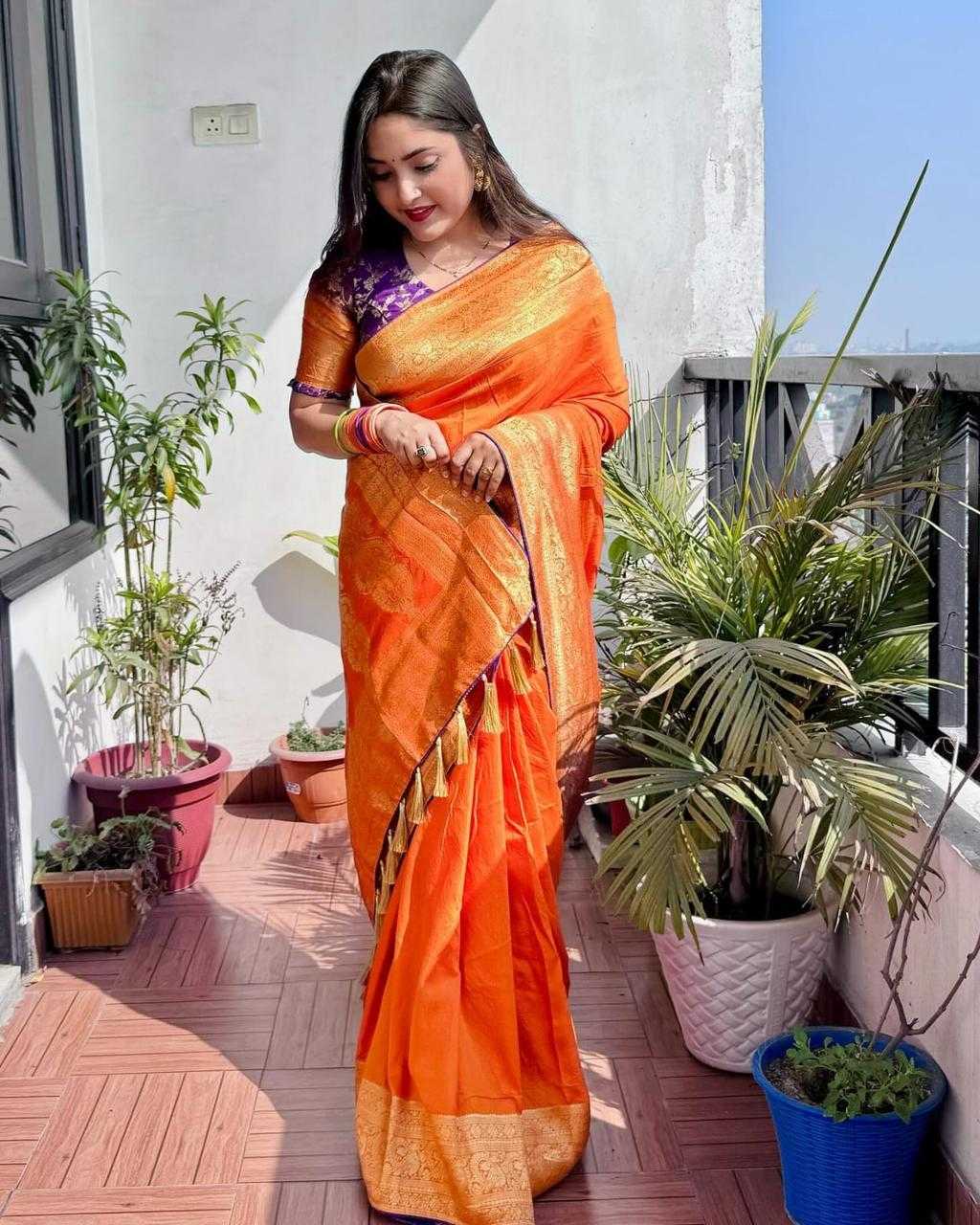 Amrita Banarasi Soft Silk Saree in Black