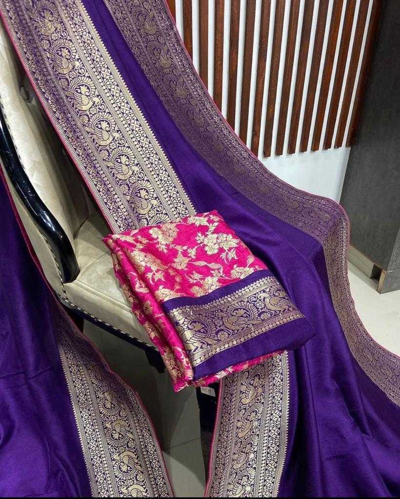 Amrita Banarasi Soft Silk Saree in Black