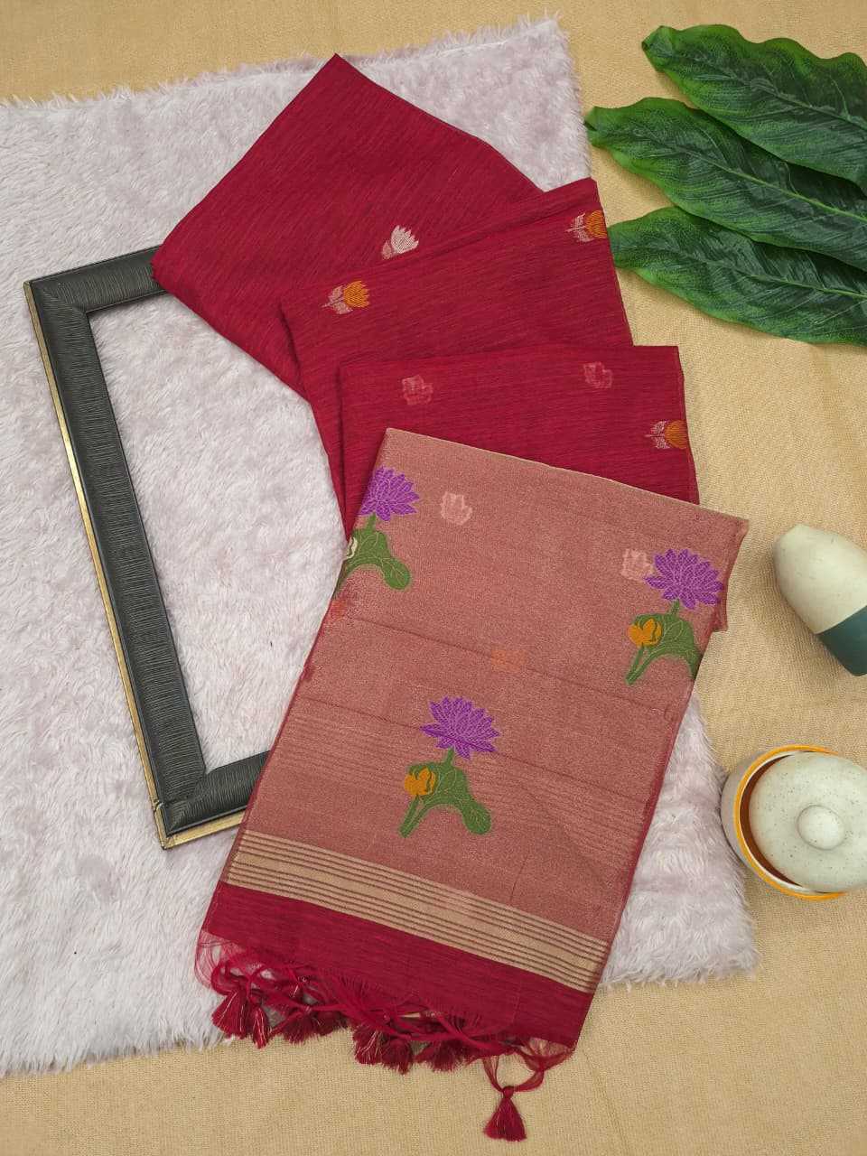 Anahita Pure Linen Designer Saree