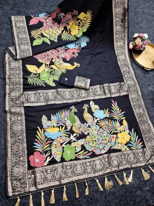 Anaya Crepe Silk Traditional Saree