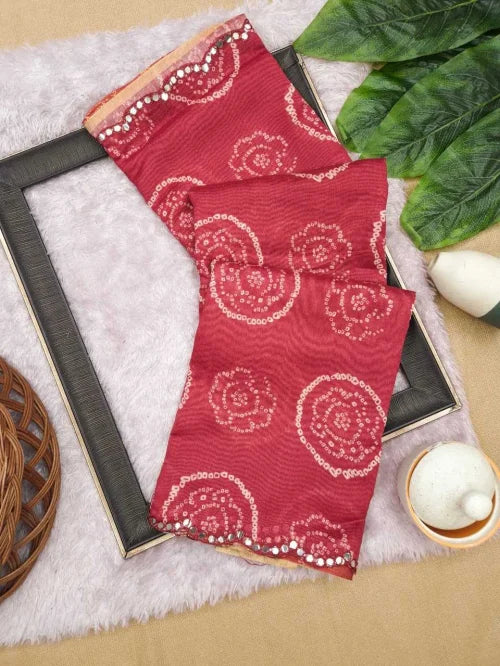 Avantika Linen Printed Saree
