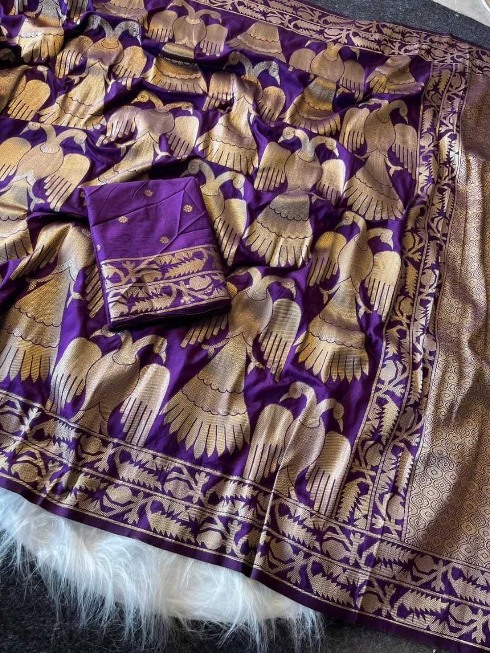 Banarasi Soft Silk Saree in Red