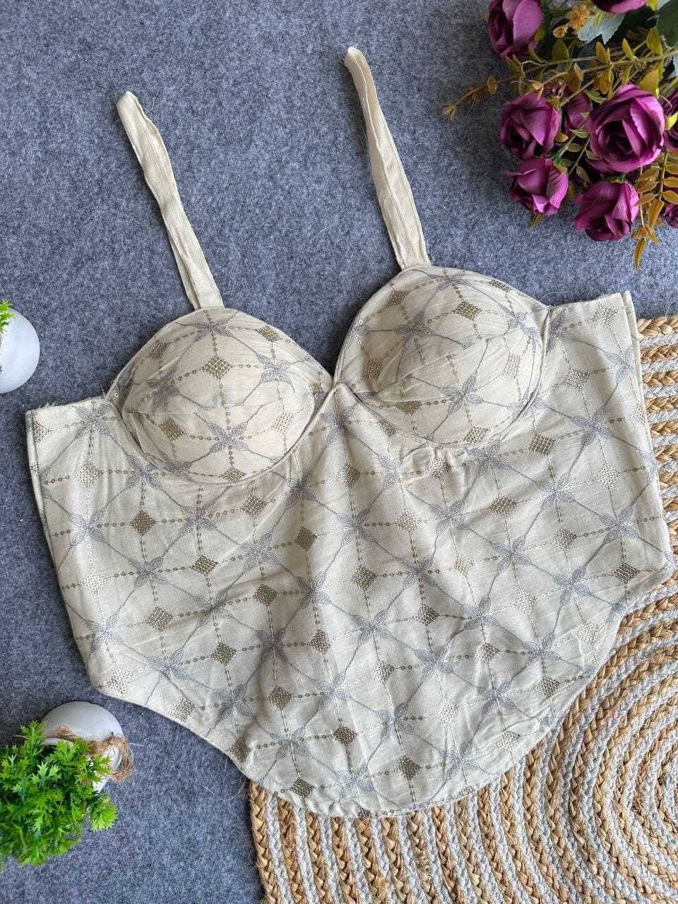 Codset Style Khadi Cotton Designer Blouse